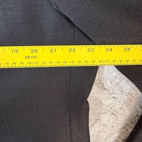 Hickey Freeman Suit Jacket 46Reg Worsted Wool Made in USA Dark Gray - Picture 12 of 12